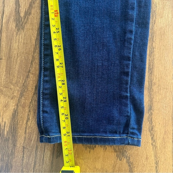 Paige Skyline Skinny Jeans Medium Dark Wash Blue Denim Size 29 Casual - Picture 8 of 14